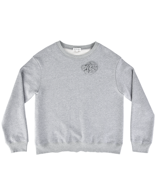 Rosette Sweatshirt - Grey