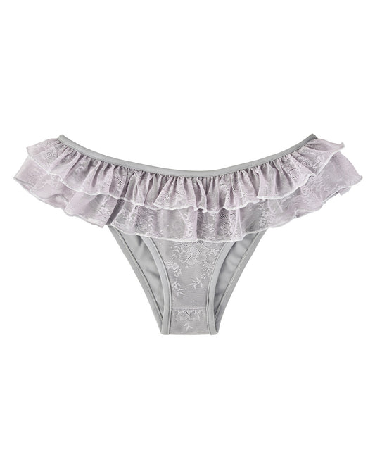 Lace Frill Swim Bottoms - Wisteria