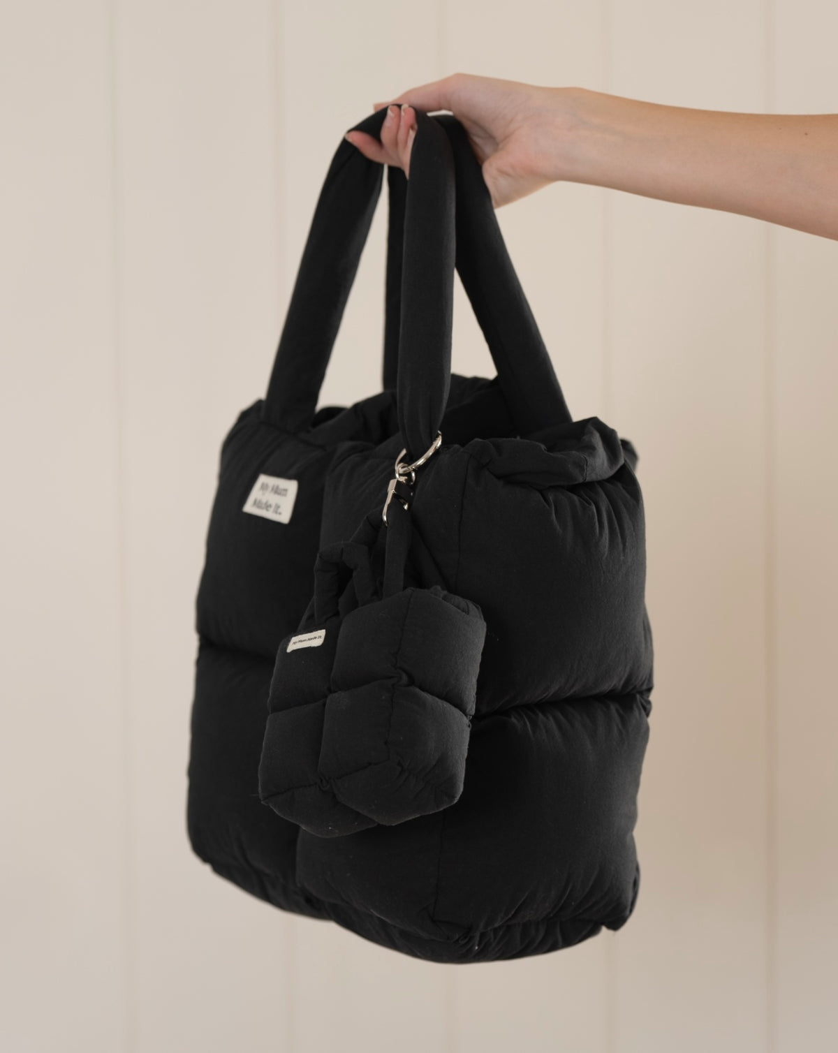 Puffer Tote Bag - Obsidian