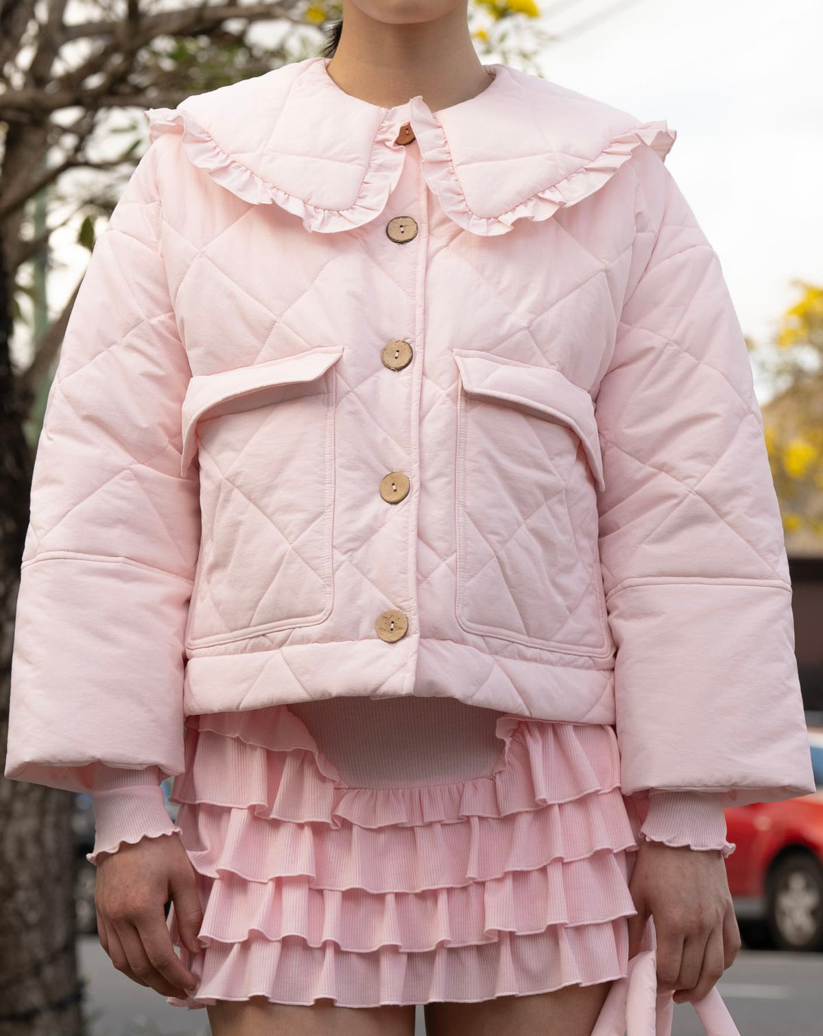 Darcy Frill Jacket - Pink