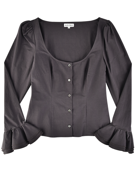 Bellcuff Blouse - Shadow