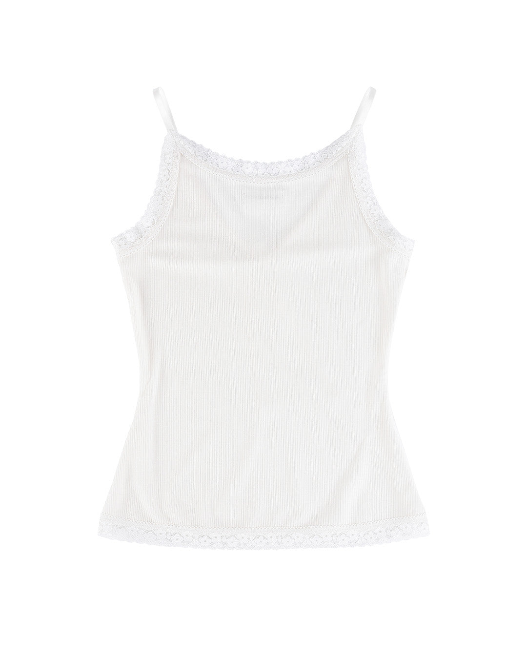 mother SO FAR Rib Tops-plain　白 SPRWMN Rib Fitted Scooped Tank - White | MOTHER DENIM