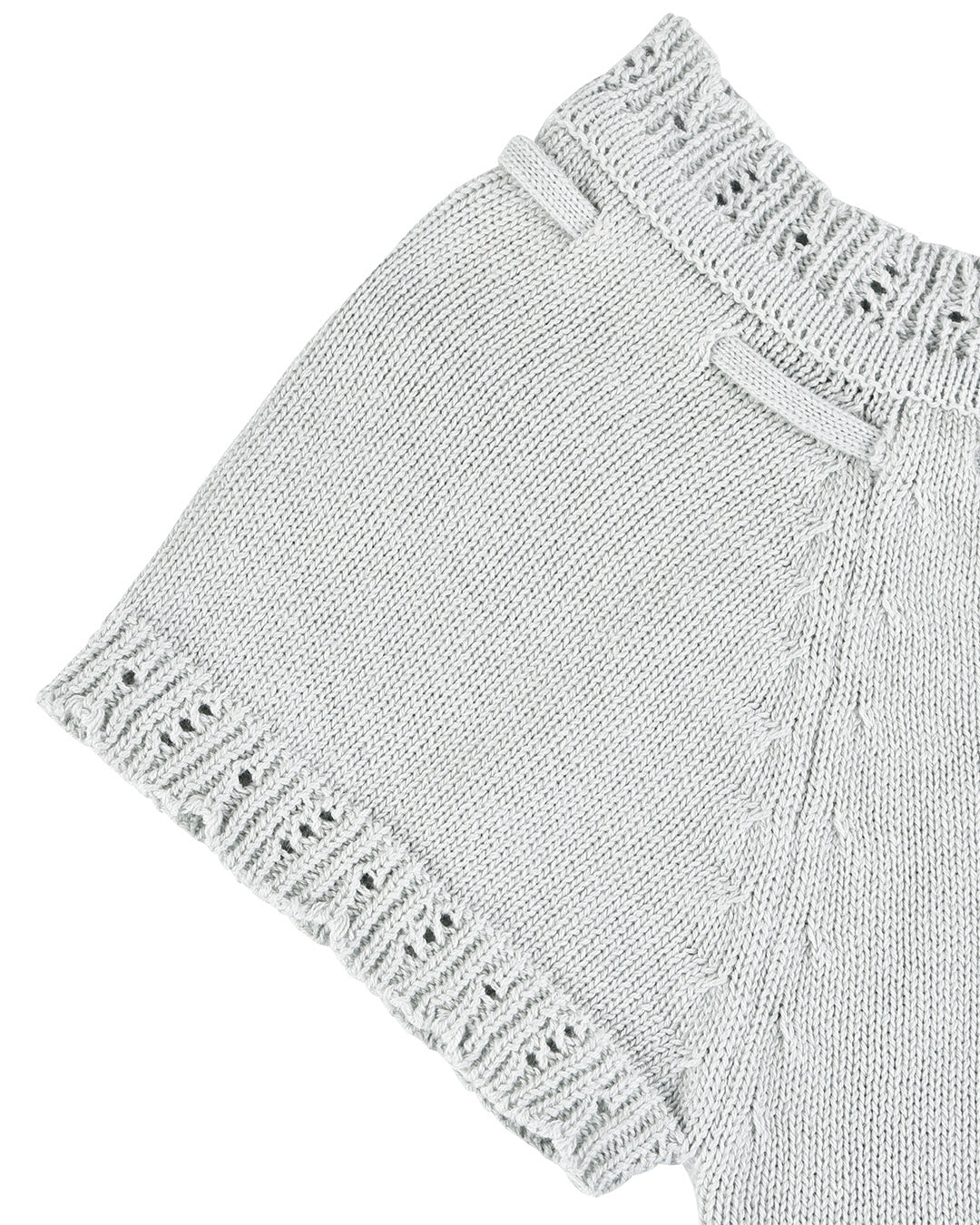 Laceweave Off-shoulder Top - Mint