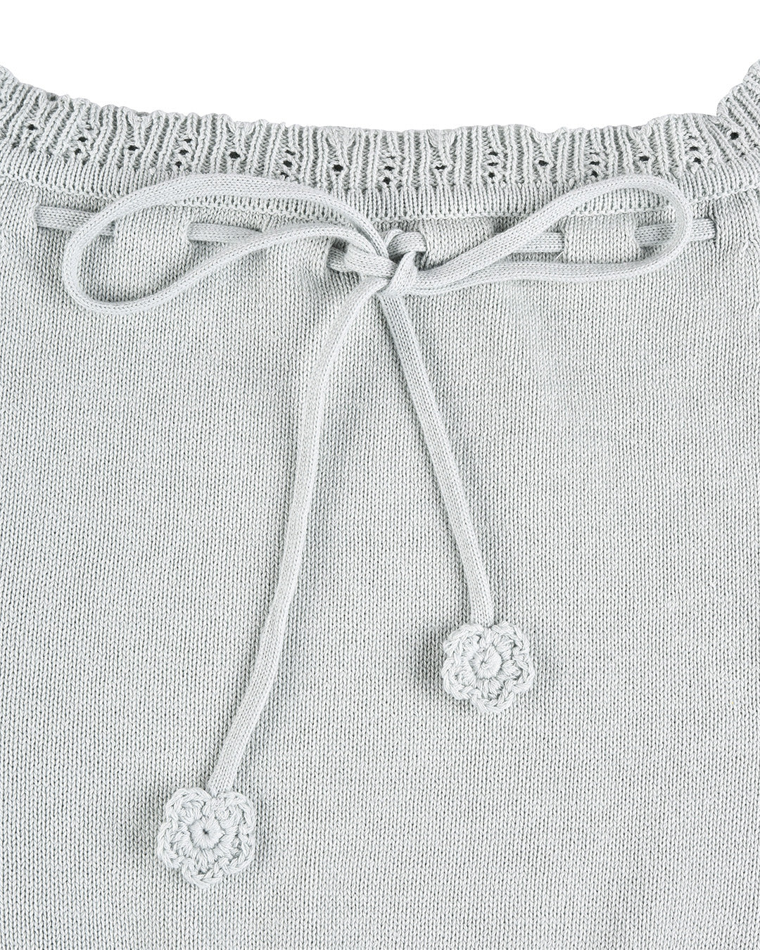 Laceweave Off-shoulder Top - Mint