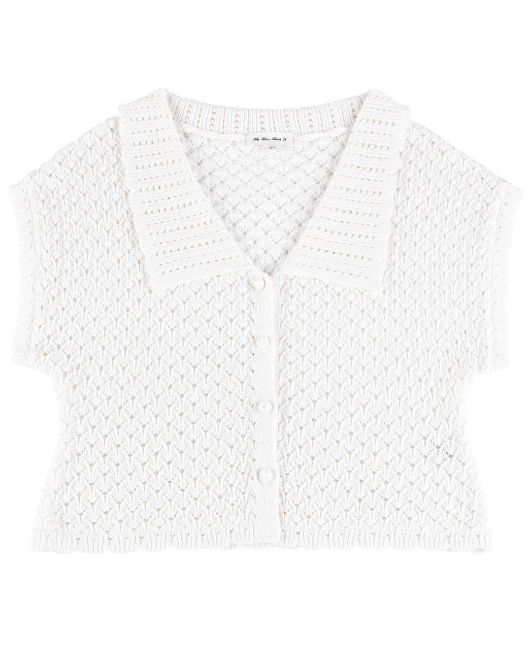 Daisychain Knit Top - White