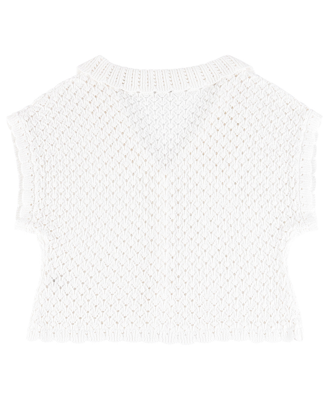 Daisychain Knit Top - White