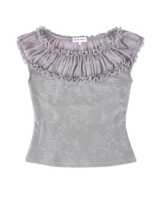 Ruffled Halo Top - Wisteria