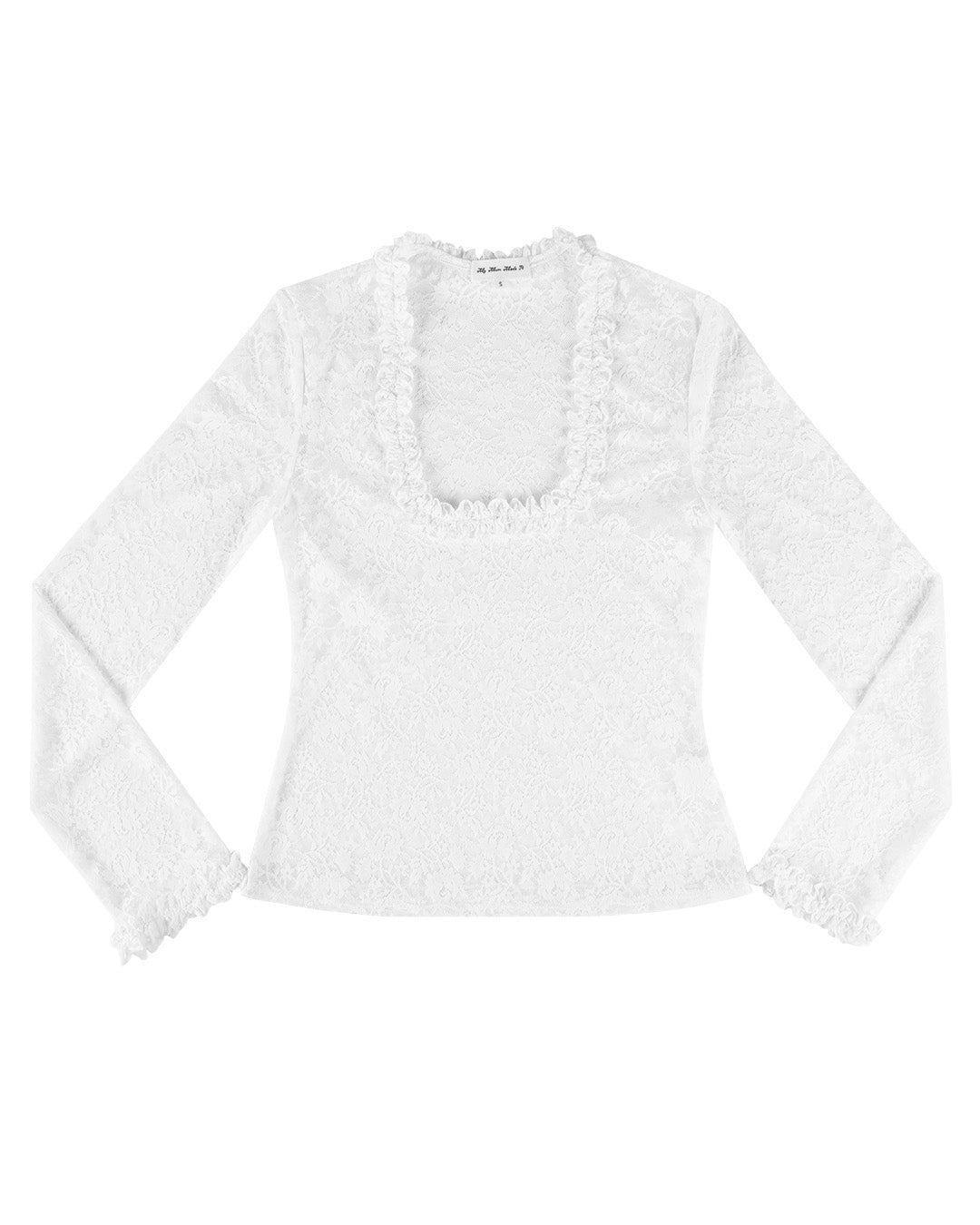 Lace Poem Top - White