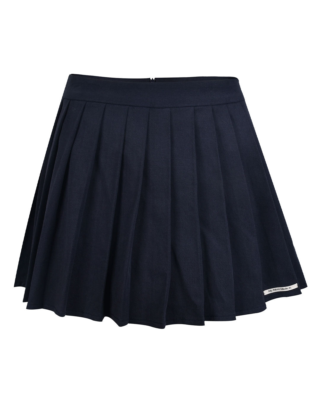 Tencel Pleat Skort - Navy