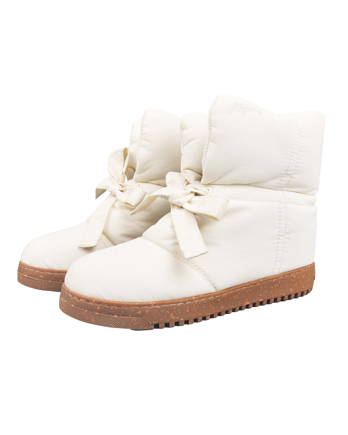 Pillow Puffer Boots - Cream