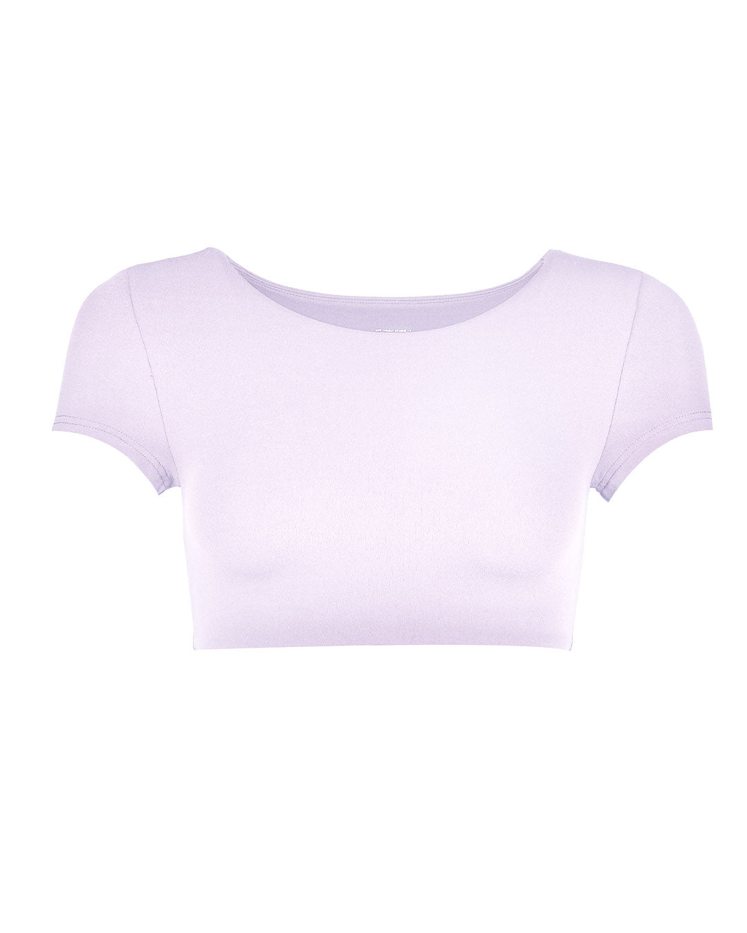 Stretch Cropped Tee - Soft Lilac