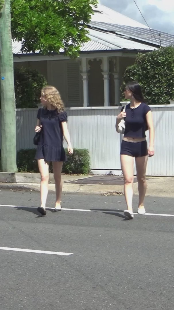 Polo Mini Pleat Dress - Navy – MY MUM MADE IT