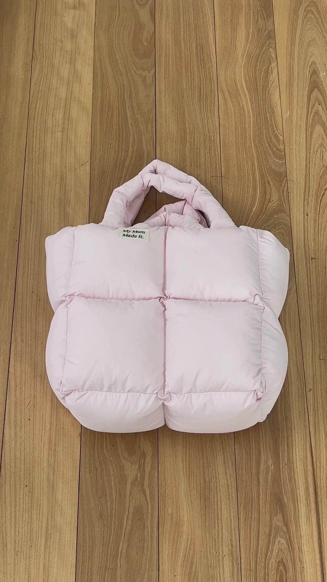 Puffer Tote Bag - Pink – MY MUM MADE IT