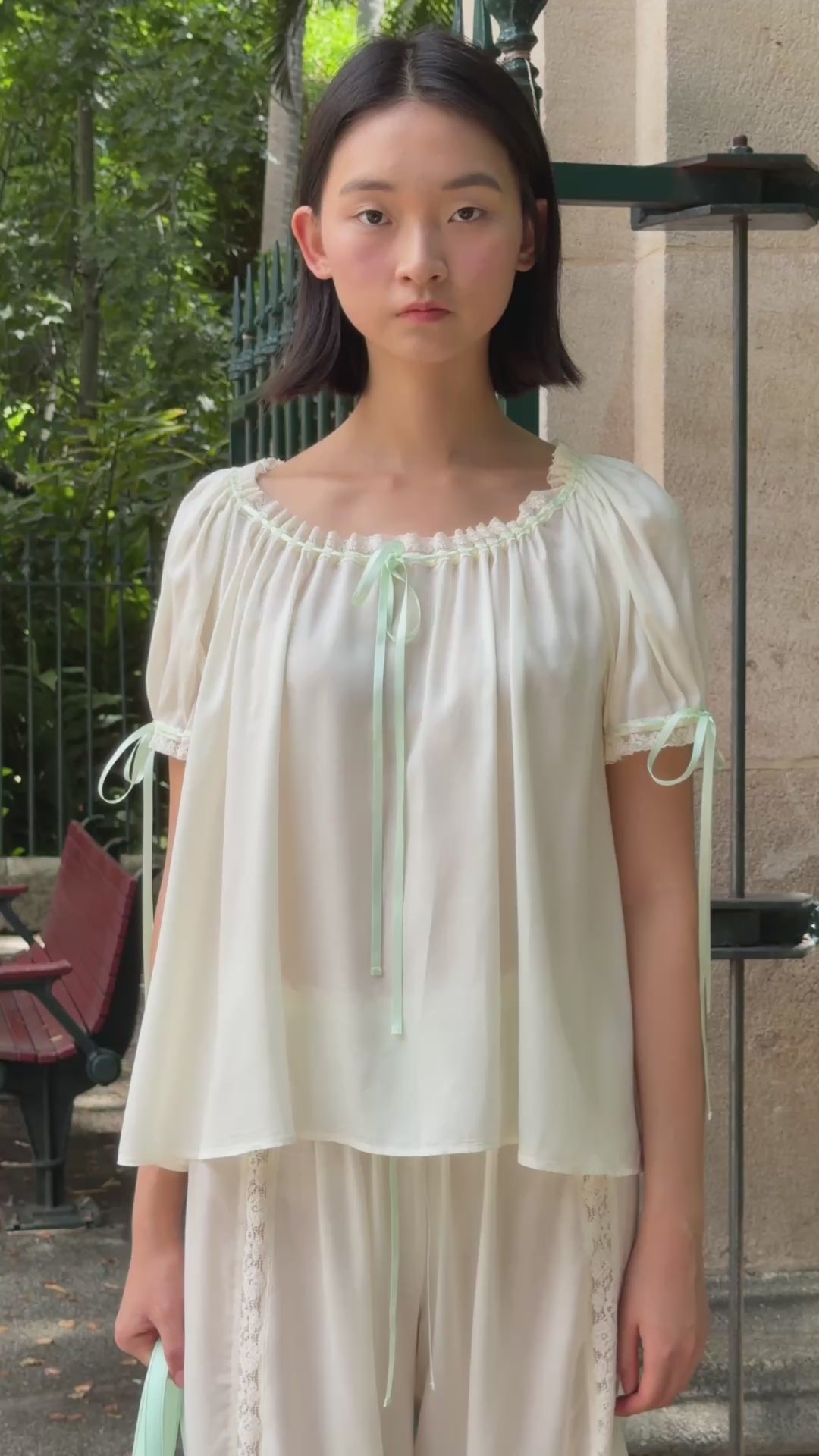 Tops: Aurelie Blouse - Vintage White - My mum made it – MY MUM MADE IT