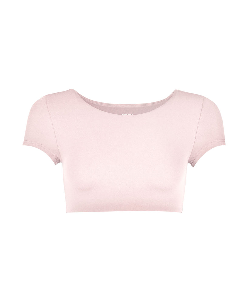 Stretch Cropped Tee - Rose - MY MUM MADE IT