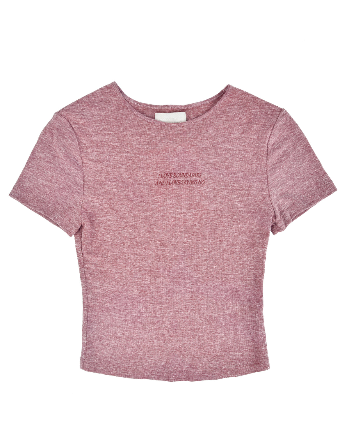 Boundaries Recycled Cotton Baby Tee - Cranberry