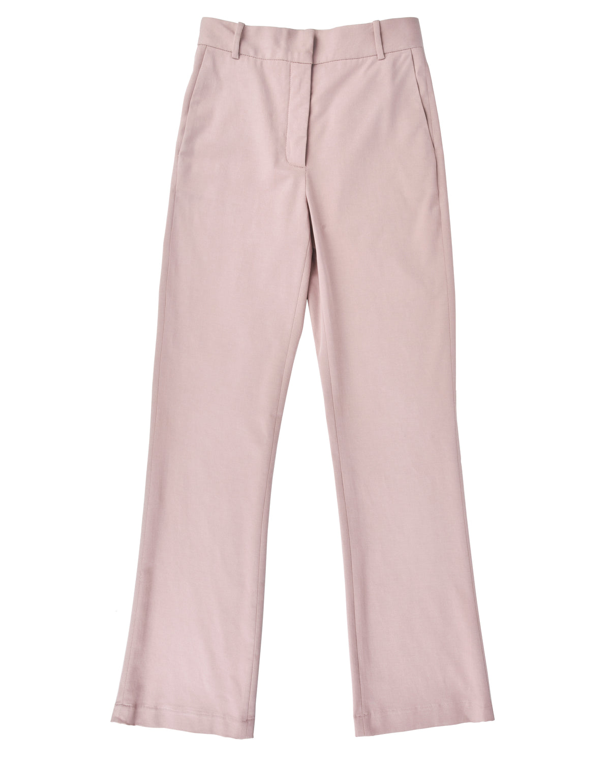 Fitted Straight Leg Trousers - Rose