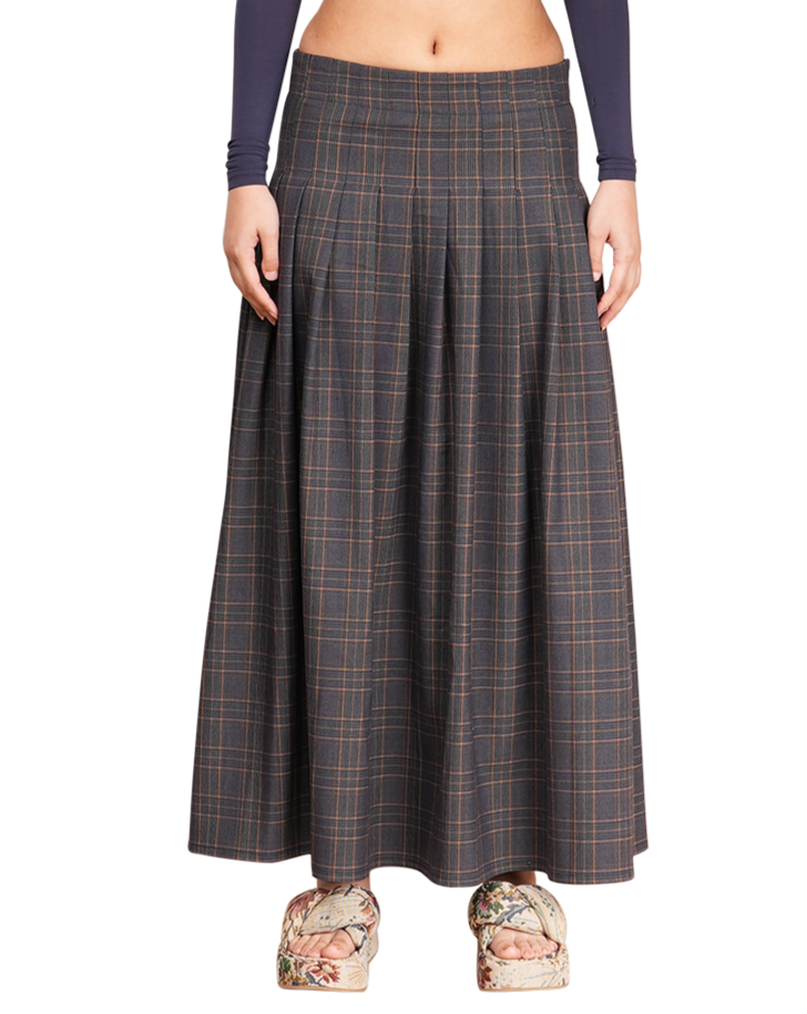 Long plaid maxi skirt Clearance