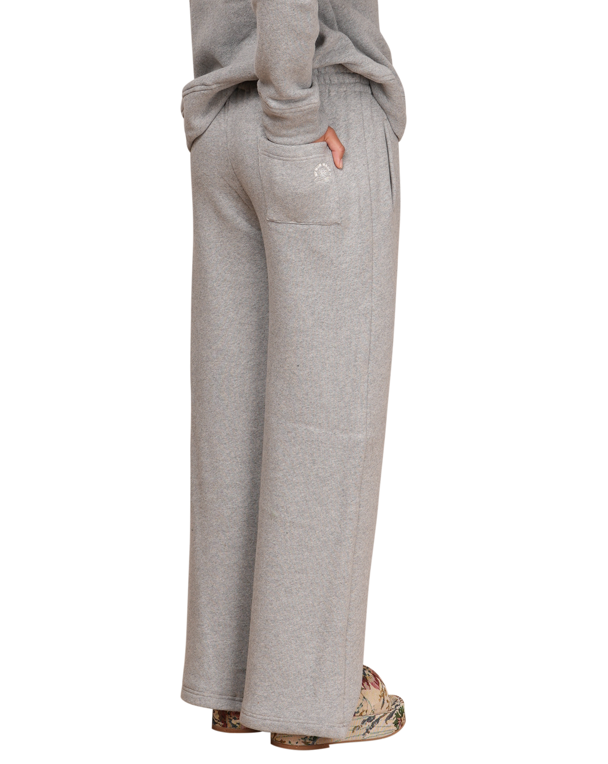 Wide Leg Warm Lounge Pants - Grey