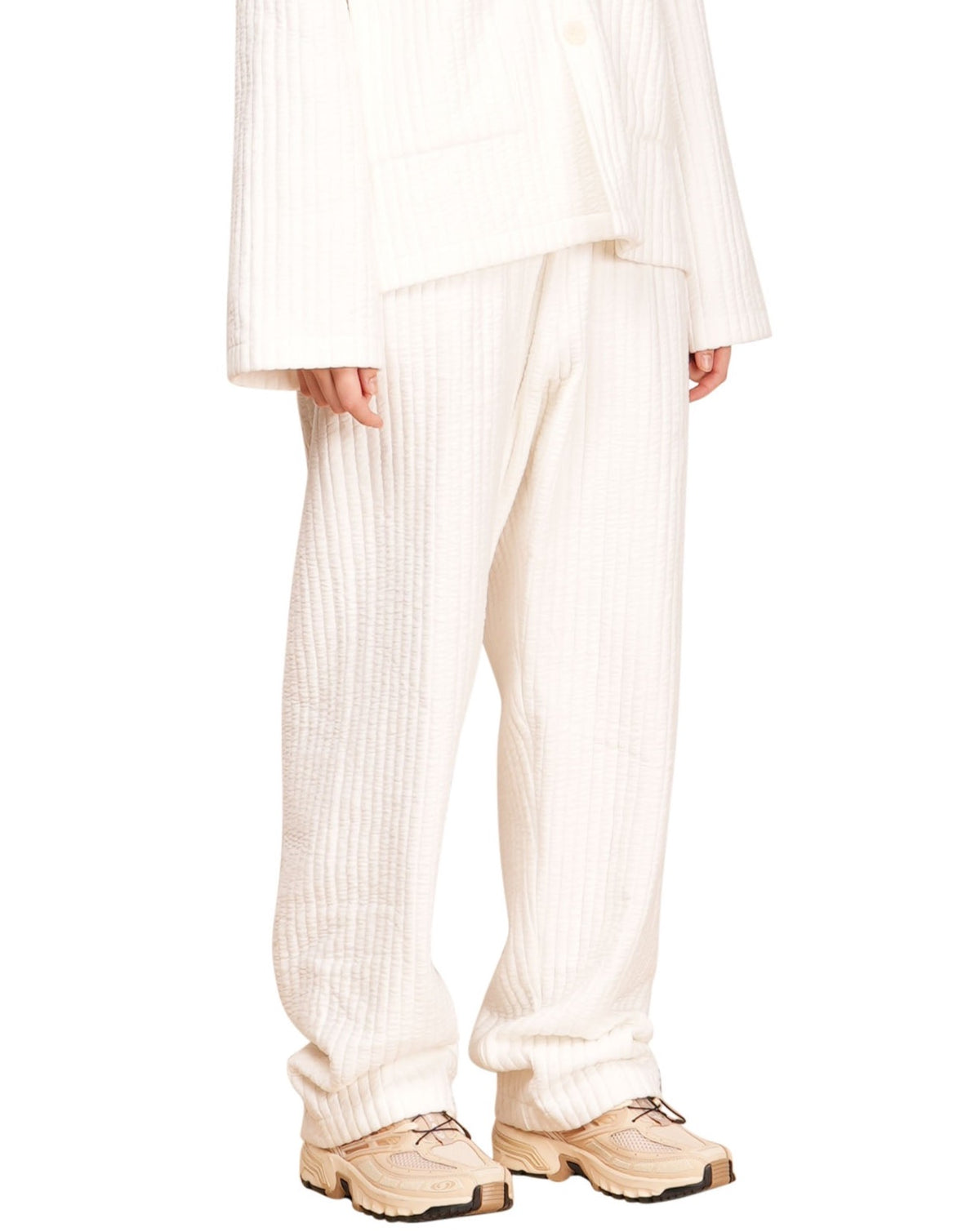 Quilted Lounge Pants - Off White