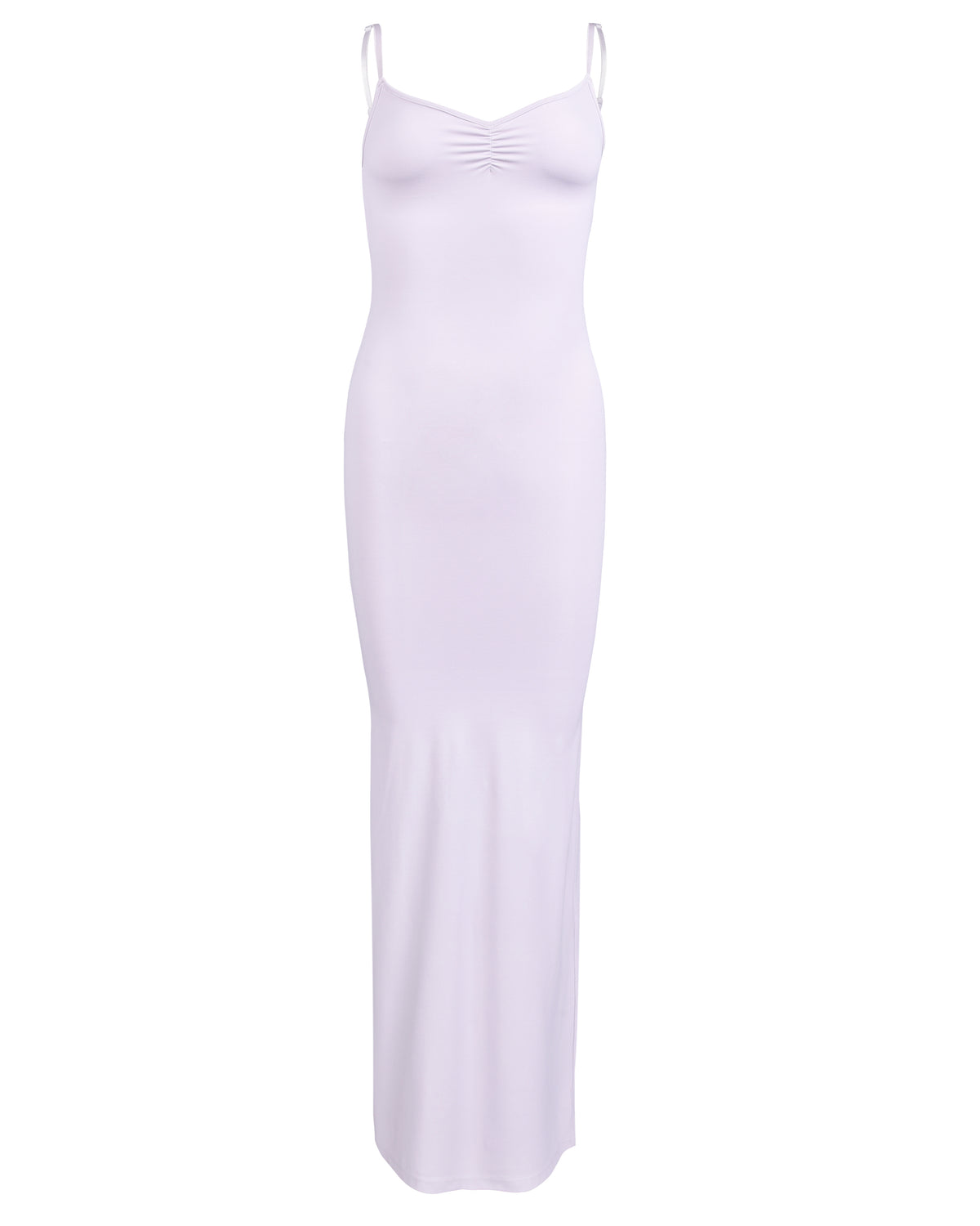 Gather Stretch Maxi Dress - Soft Lilac