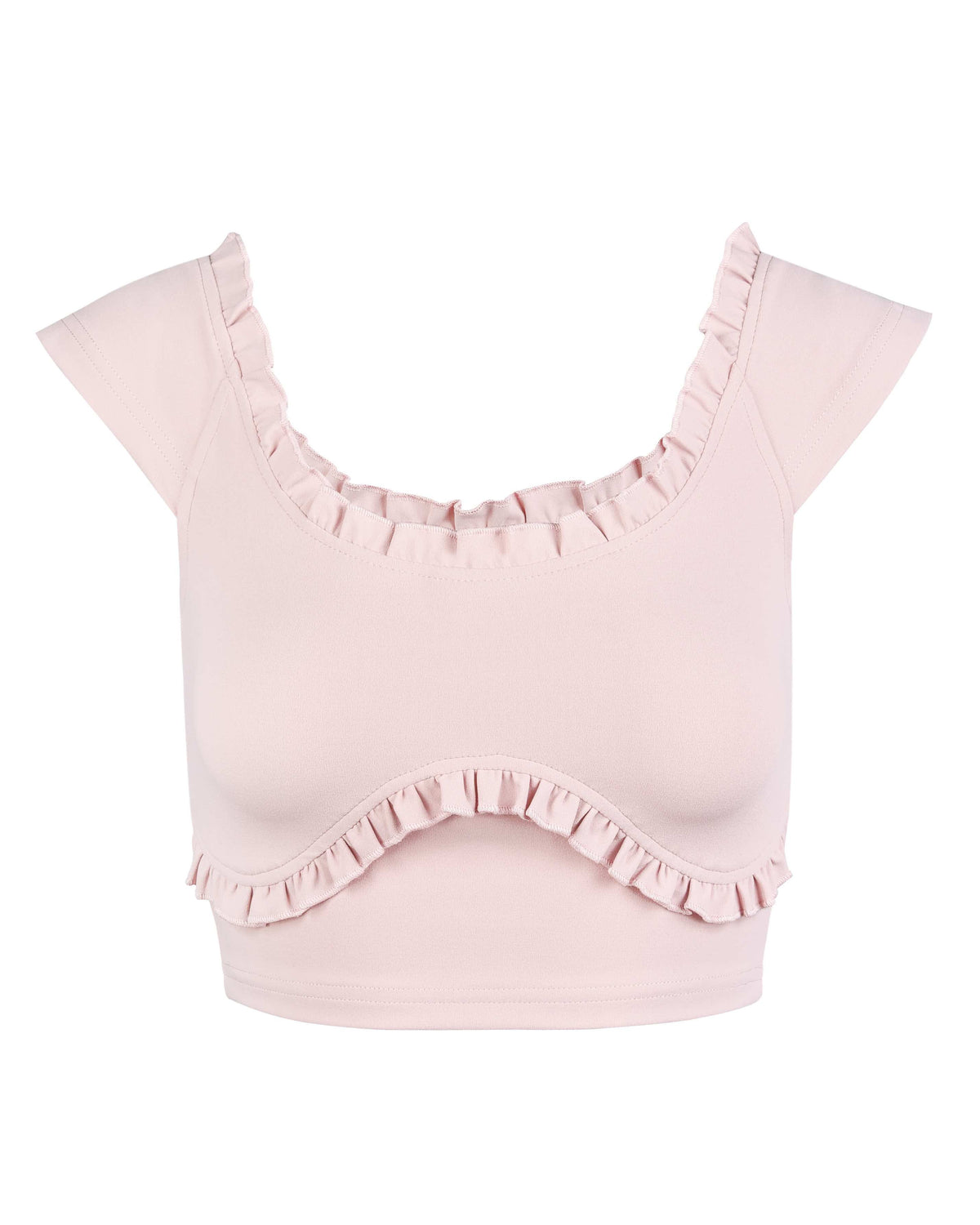 Petunia Swim Crop - Rose