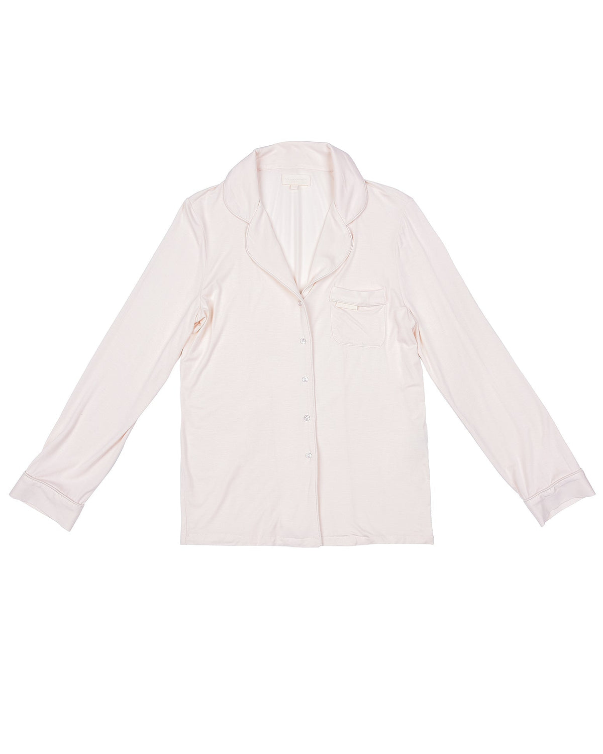 Bamboo Long Sleeve Pyjama Shirt - Cream