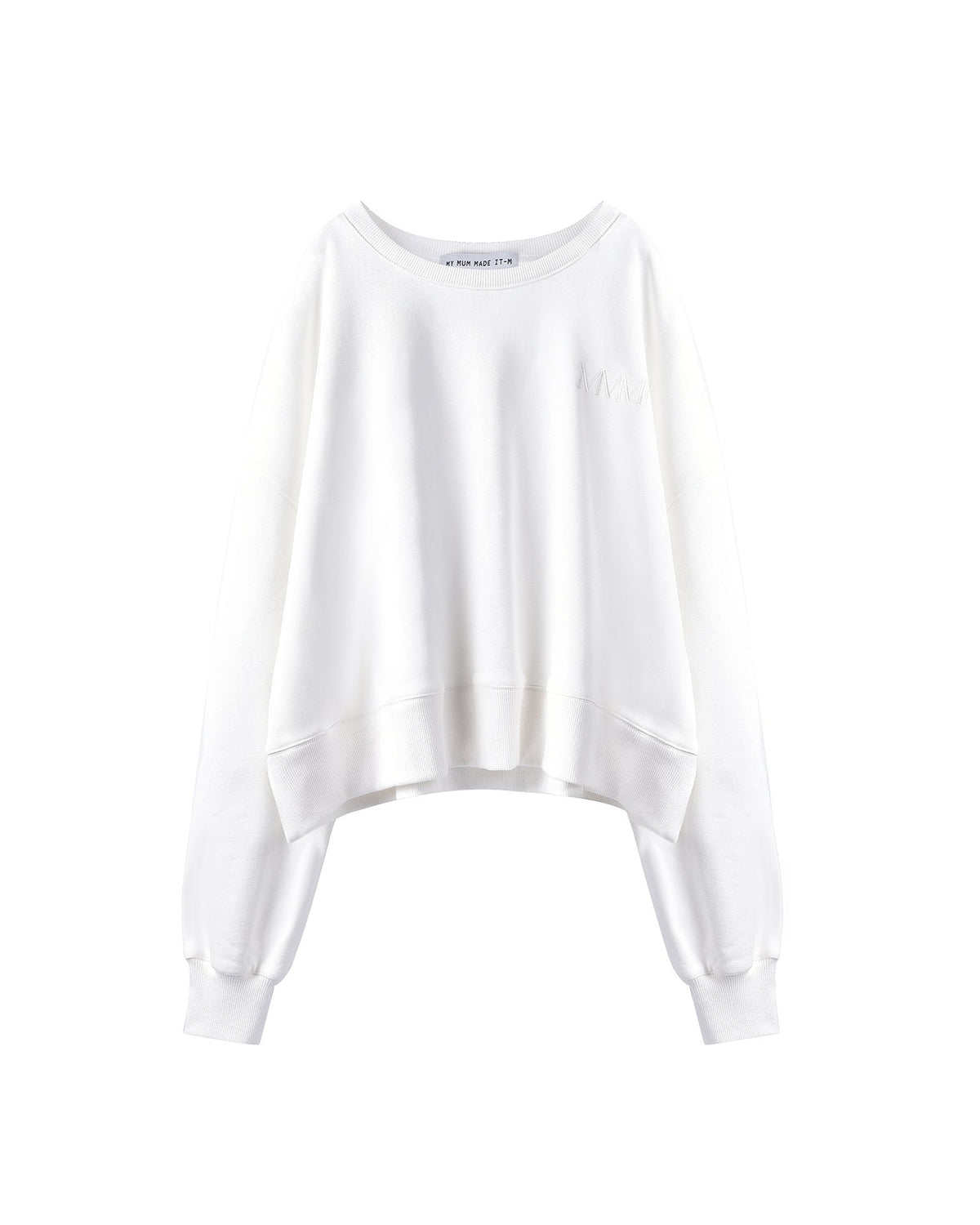 Logo Crop Sweatshirt - Off-White