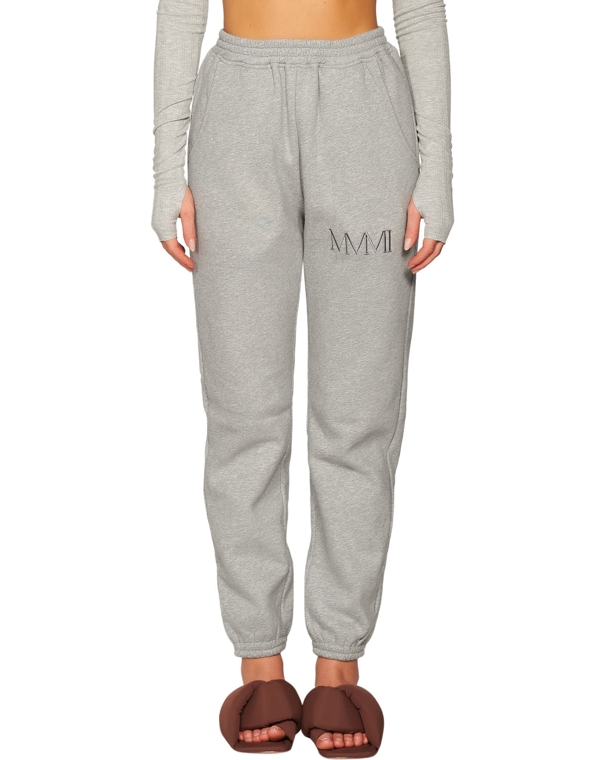 Logo Fleece Sweatpants - Grey