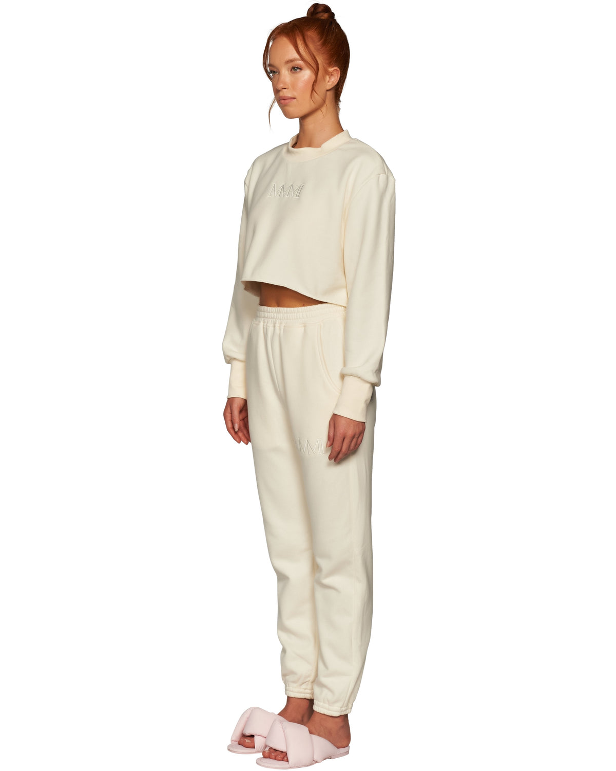 Logo Fleece Sweatpants - Vanilla