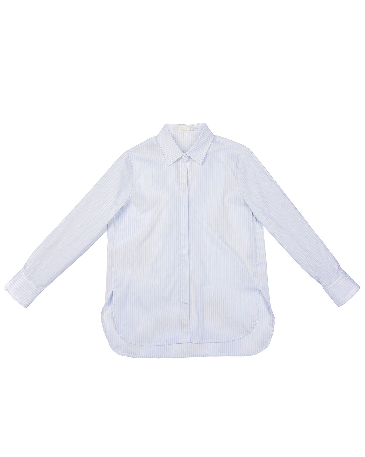 Pin Striped Oversized Shirt - Blue &amp; White