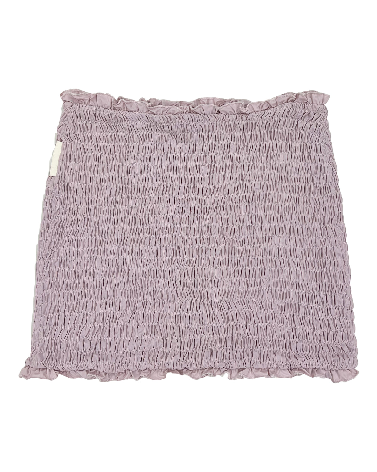 Shirred Mini Skirt - Lavender