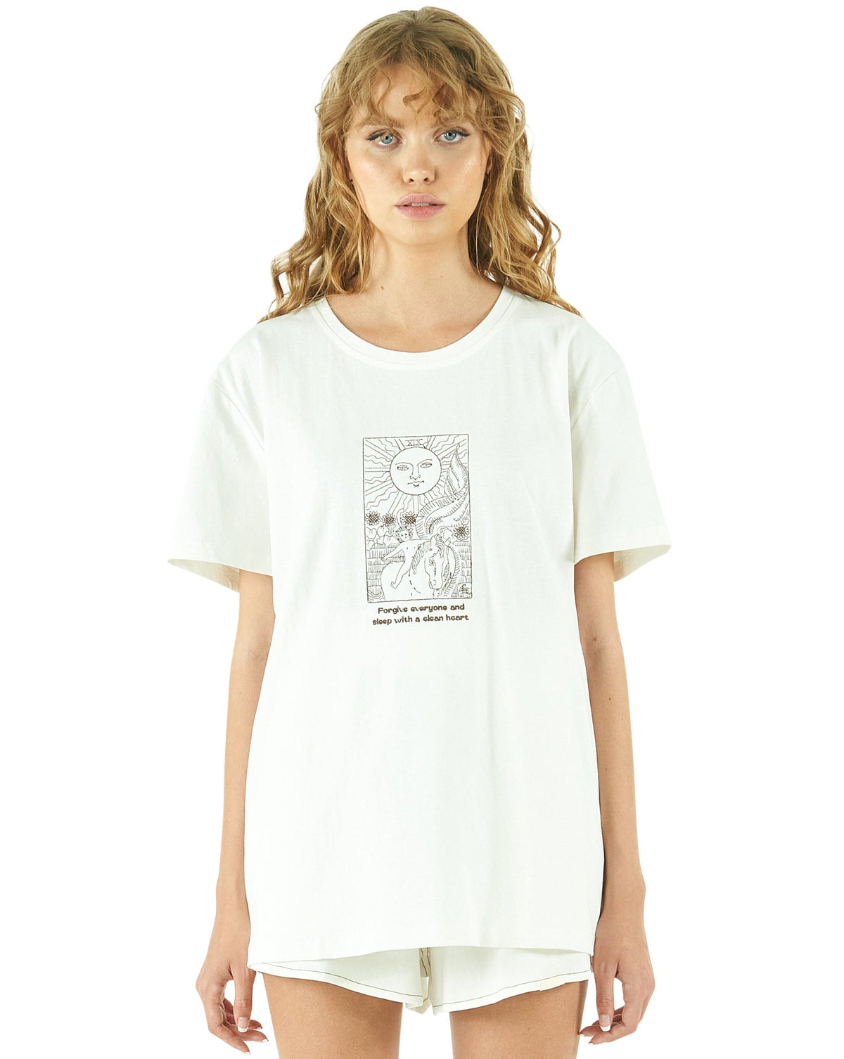The Sun Card Organic Linen T-Shirt