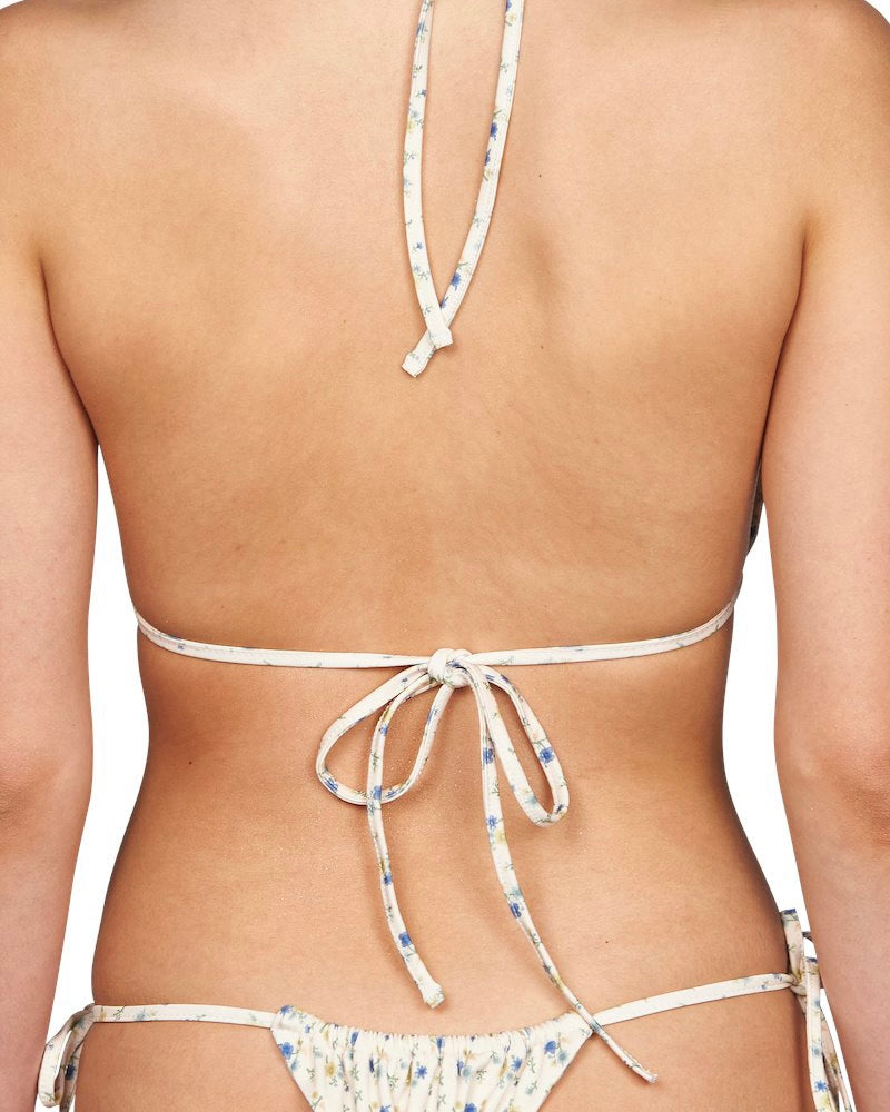 Tie Recycled Bikini Bottoms - Morning Glory